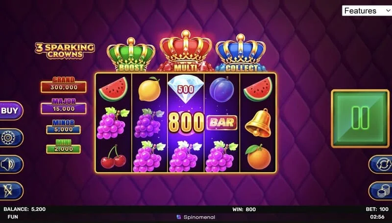 3 Sparking Crowns fitim i lojës bazë
